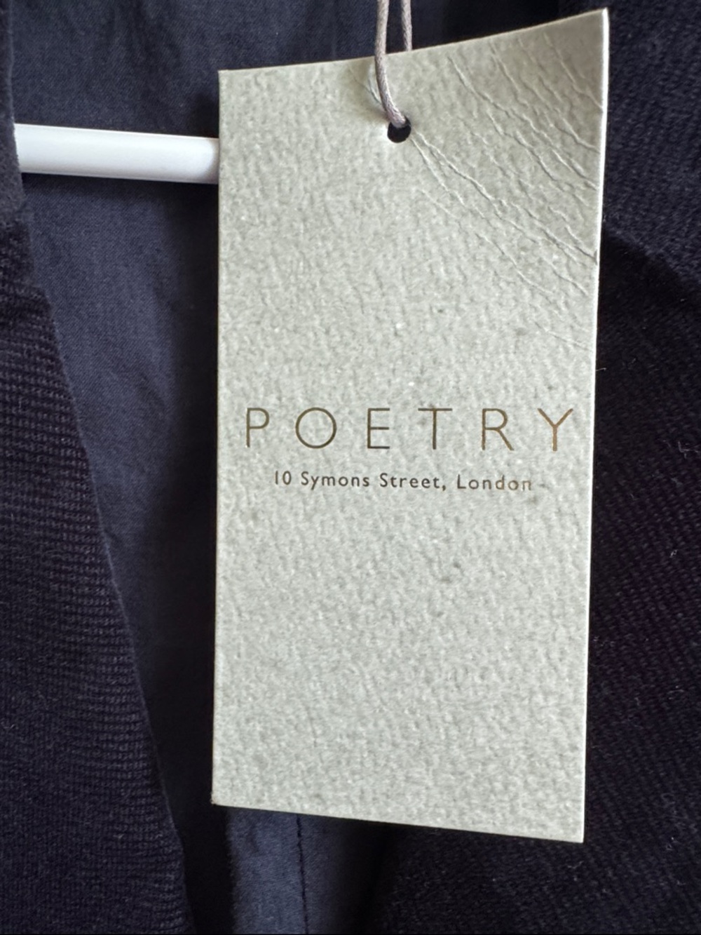 NWT Poetry Blazer Jacket Navy Cotton Velvet Twill Sz 4 - Picture 3 of 8